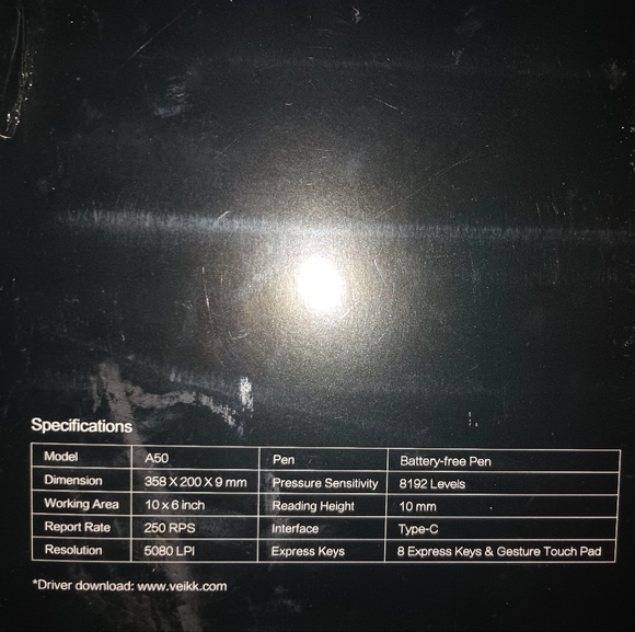 VEIKK A50 Graphics Drawing Pen and Touch Tablet with 8192 Pressure Sensitivity - Picture 3 of 8